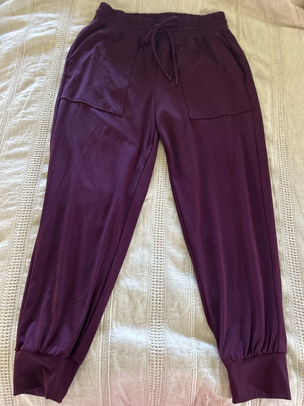 LOFT Lou & Grey Luvstretch Women's Jogger Pants - Deep Plum
